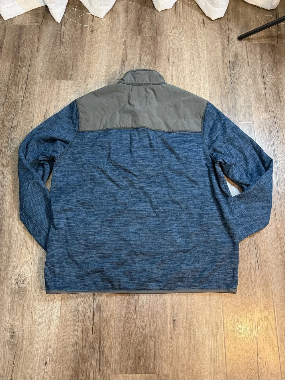 G.H. Bass & Co. Green Label Tag on Gray Fabric